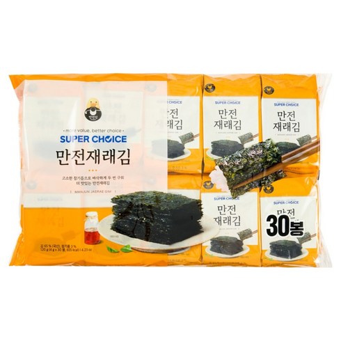 만전김 슈퍼초이스 만전재래김, 4g, 30개