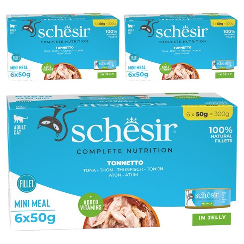 스케지어 어덜트 고양이 주식캔 50g 6p, 참치, 300g, 3개