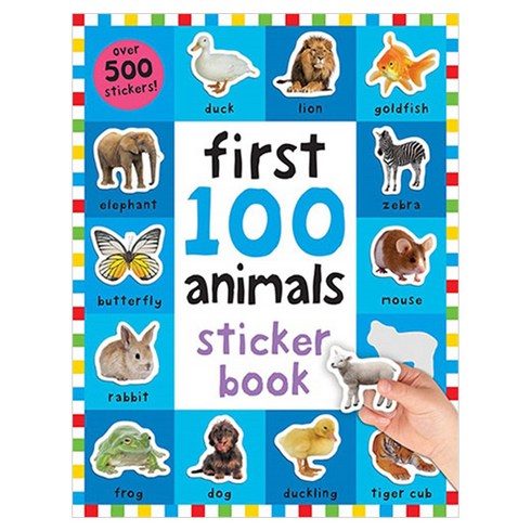 First 100 Animals Sticker Book, PriddyBooksUs