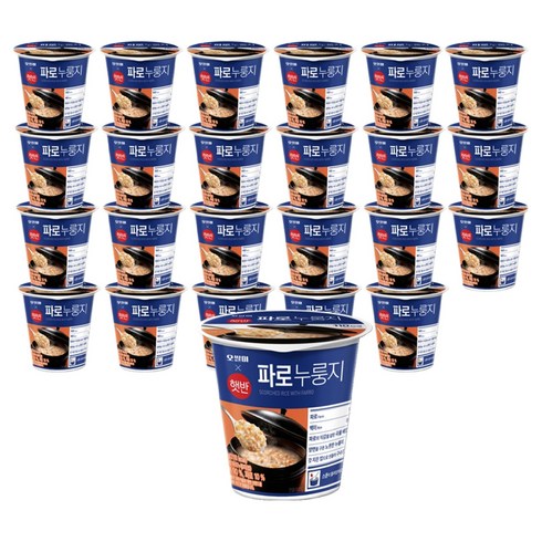 햇반 오쌀미 파로 컵누룽지, 30g, 24개