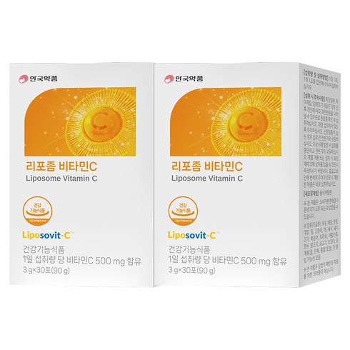 안국약품 리포좀 비타민C 분말 30p, 90g, 2개