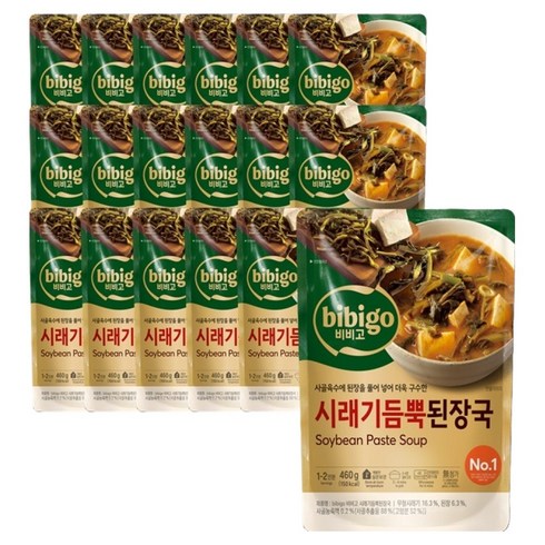 비비고 시래기 듬뿍 된장국, 18개, 460g