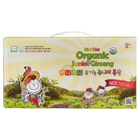 키니지니 유기농 쥬니어 홍삼 20p, 1개, 1.4L