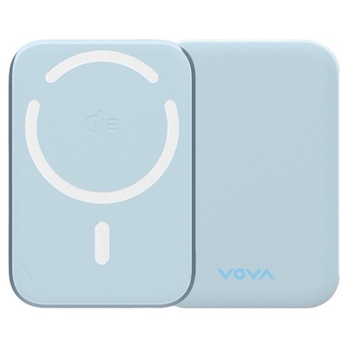 보바 Qi2 맥세이프 고속 무선충전 맥세이프 보조배터리 5000mAh C타입, VA-108, 블루