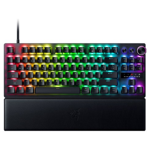 레이저 Huntsman V3 Pro TKL 8KHZ KR 텐키리스 키보드, Black, RZ03-0552, 제조사축