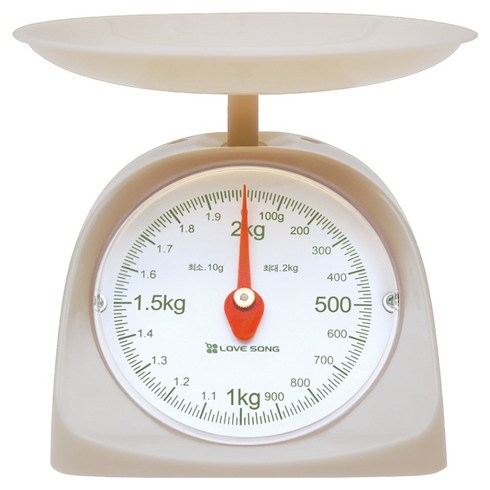 러브송 모던 주부 저울, 아이보리, 2kg