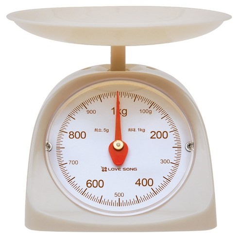 러브송 모던 주부 저울, 아이보리, 1kg