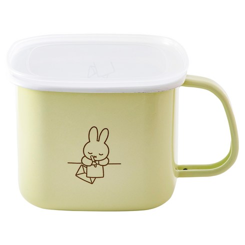 후지호로 인덕션 미피 파스텔 법랑 사각저그 1.5L, 그린, 1개, 14.5cm