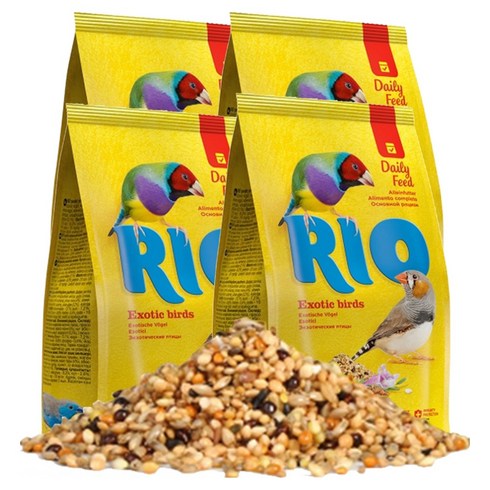 RIO 데일리 핀치 새모이 21102, 1kg, 4개