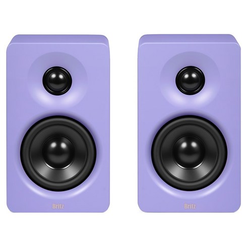 브리츠 블루투스 V5.3 홈스튜디오 모니터 스피커, 퍼플, BR-Monitor6