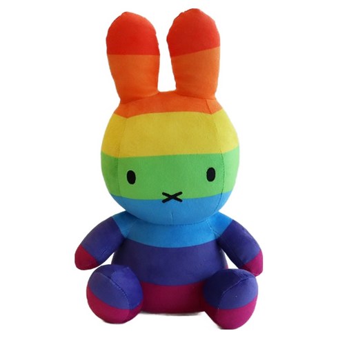 매니어리틀 미피 인형, 1개, 무지개, 30cm