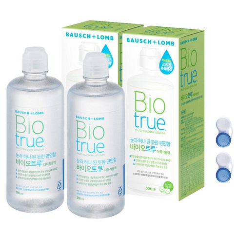 바이오트루 렌즈 세정액, 300ml, 2개