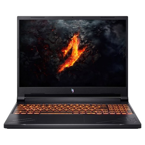 에이서 2025 니트로 V 16S AI 라이젠7 라이젠 200 시리즈 지포스 RTX 5060, 블랙, 512GB, 16GB, Free DOS, ANV16S-41-R7TF