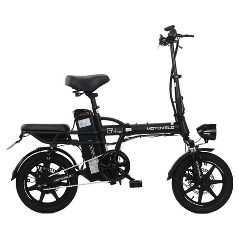 모토벨로 G4 에코 듀얼 500W 48V 8Ah 전기자전거, 스틸, 블랙