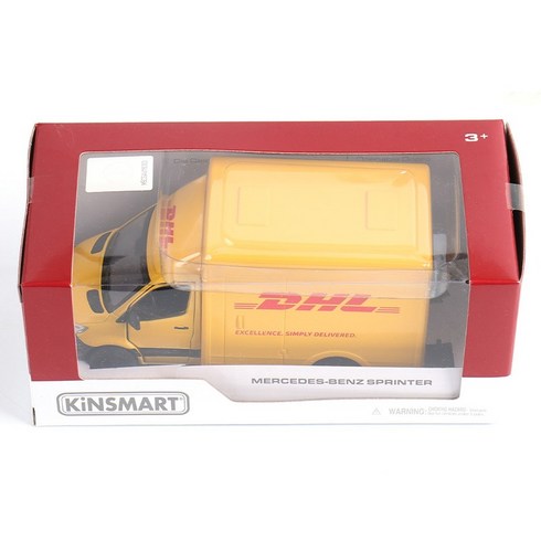 킨스마트 메르세데스 벤츠 스프린터 DHL 에디션 KT5475, 옐로우, 1개
