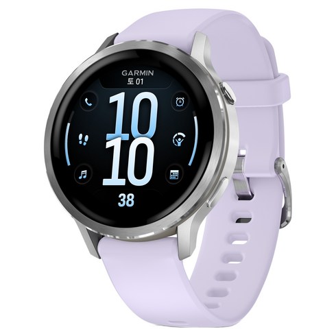 가민 베뉴4 웰니스 스마트워치 41mm, GPS + 블루투스, 3.04cm, 실버