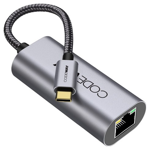USB C타입 노트북 랜선 연결 젠더, C to LAN 컨버터, 1개