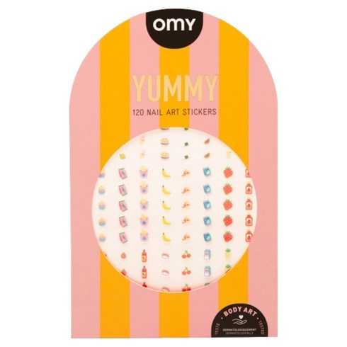 오마이 네일 아트 YUMMY 5종 x 24p 세트 오마이-NAIL09, 혼합색상, 1세트