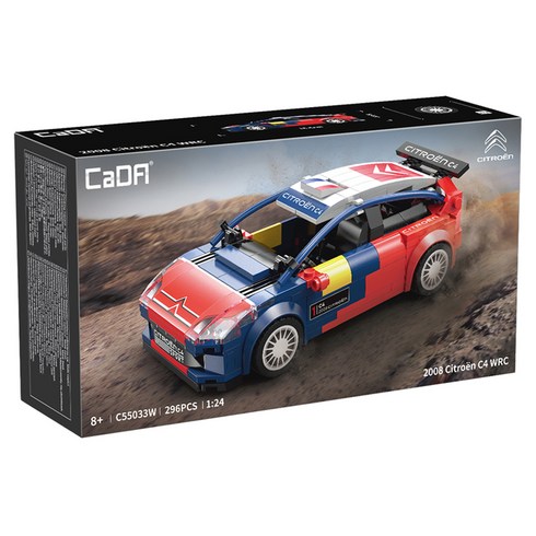 카다 바니랜드 스피드레이싱 2008시트로엥 C4 WRC C55033W, 1개, 혼합색상