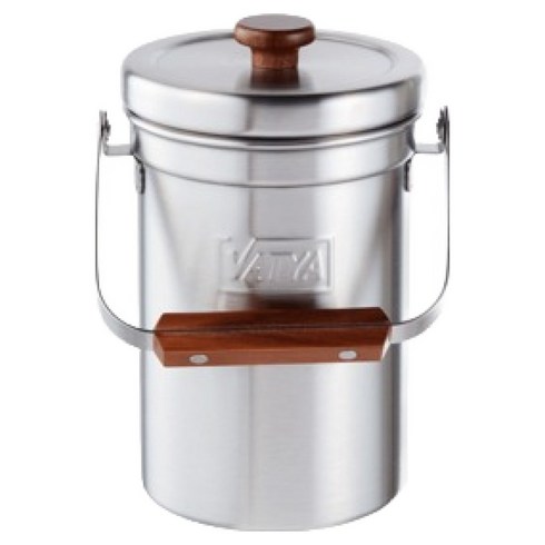 밧드야 304 올스텐 냄새차단 음식물쓰레기통 3L, 실버, 1개