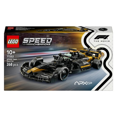 레고 스피드챔피언 F1 더 무비의 APXGP 팀 레이스카 77252, 1개, 혼합색상