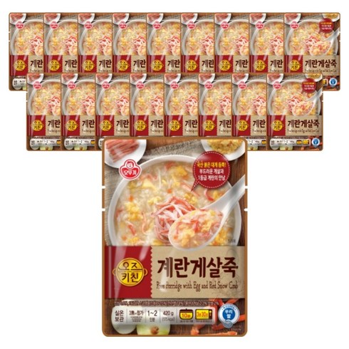 오즈키친 계란게살죽, 18개, 420g