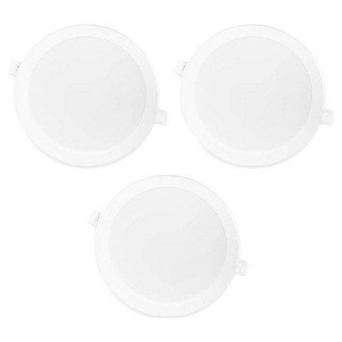 장수램프 다운라이트 화장실 욕실등 15W 160mm KDT-VDW, 주광색, 3개
