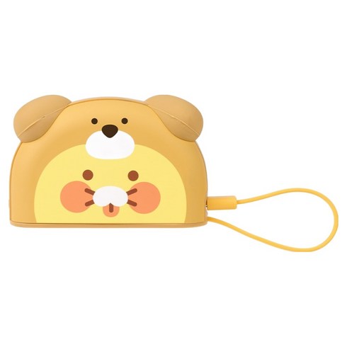 카카오프렌즈 핫그립 도킹형 손난로 고속충전 보조배터리 5000mAh, 애니멀타운 강아지 춘식