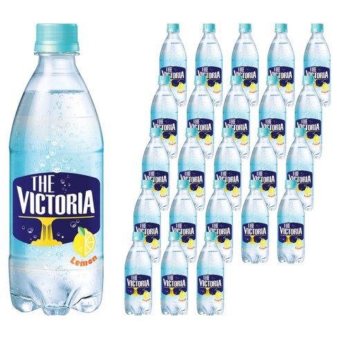 웅진빅토리아 더빅토리아 레몬 탄산음료, 500ml, 24개