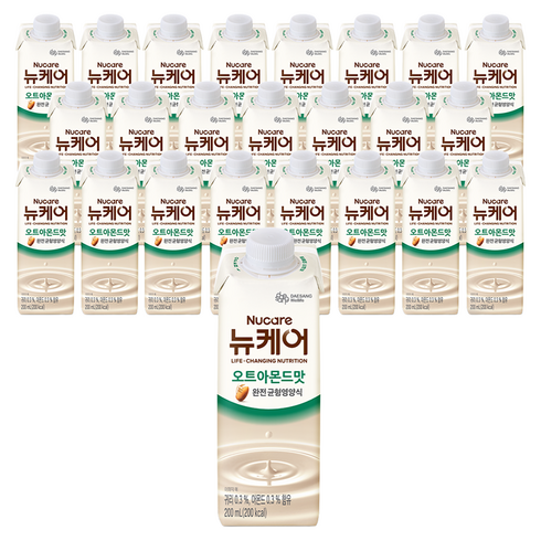 뉴케어 완전 균형영양식 오트아몬드맛, 200ml, 24개