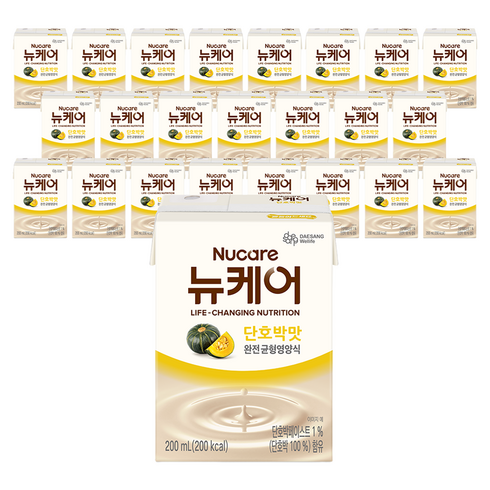 뉴케어 완전 균형영양식 단호박맛, 200ml, 24개