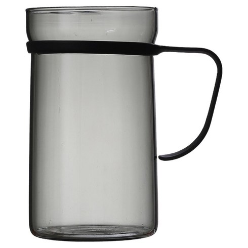 에지리 스텐 핏핸드 내열유리 머그컵 550ml, 그레이, 1개