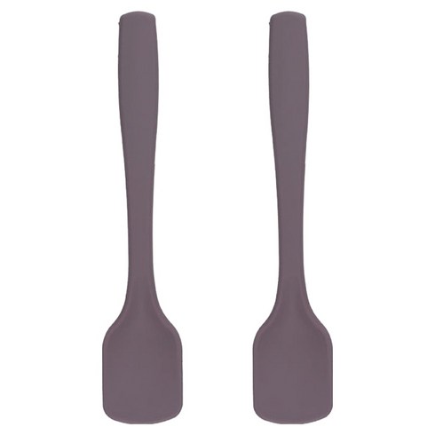 코지테이블 국산 실리콘 요거트 미니스푼 15cm, 2개, 코코아