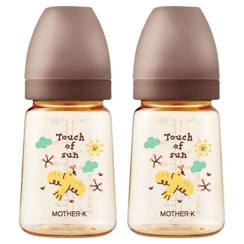 마더케이 베이직 PPSU 버디 무꼭지 젖병, 180ml, 2개