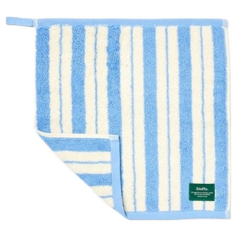 모던하우스 STF 더블 스트라이프 핸드타월 65g 34 x 34 cm, 1개, 스카이