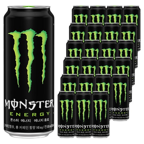 몬스터에너지 드링크 그린, 500ml, 24개