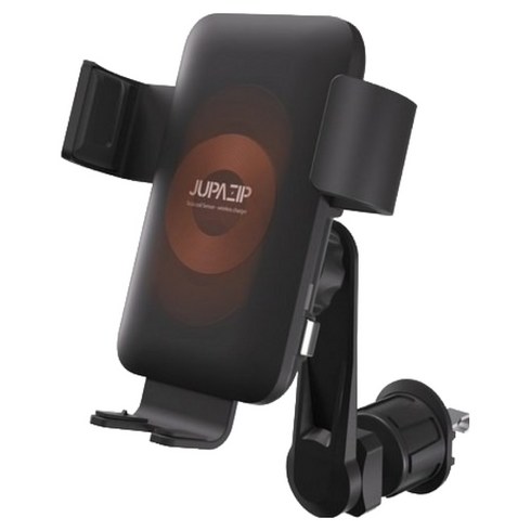 주파집 15W 오토 스캔 차량용 센서 무선 고속 충전 거치대 5세대 QC-6 PRO, 블랙