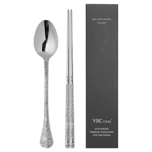 VBCCASA 베네치아 폴리아 1인 수저 FOGLIA, 숟가락 + 젓가락, 1개