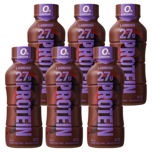 랩노쉬 프로틴 드링크 퍼펙트 초코, 6개, 350ml