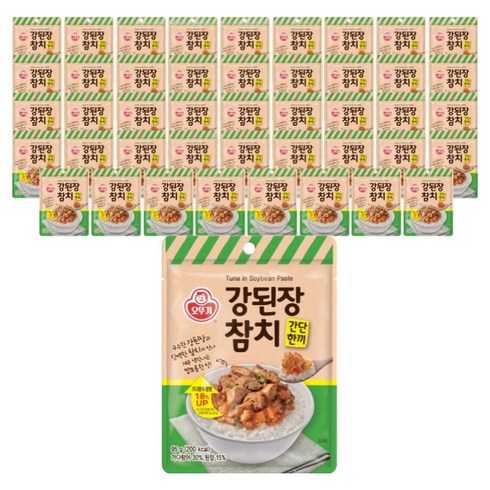 오뚜기 간단한끼 강된장 참치 파우치, 95g, 45개