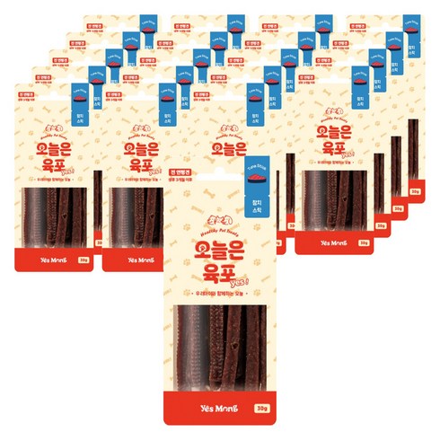 예스몽 강아지 오늘은 생선 대용량 육포, 참치, 30g, 20개