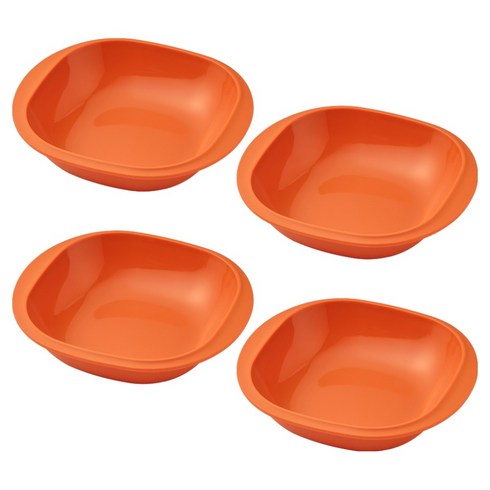 실리팟 실리콘 사각 플레이트 193 x 174 x 40 mm 4p, 브릭오렌지, 1개, 접시 4p