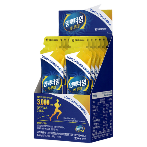 대웅제약 임팩타임 에너지젤, 45g, 12개