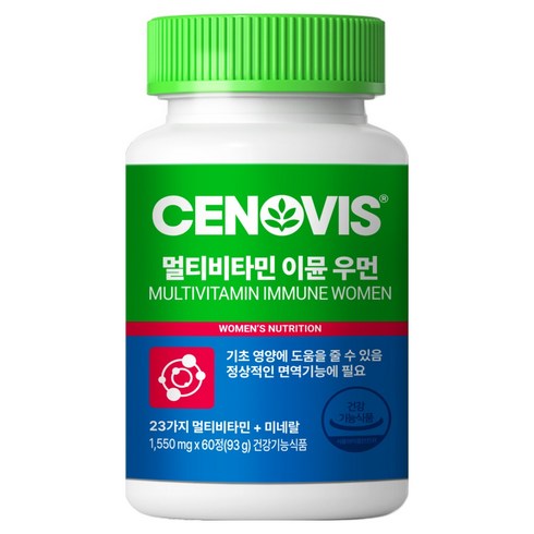 세노비스 멀티비타민 이뮨 우먼 93g, 60정, 1개
