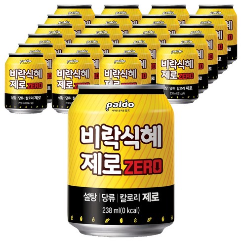 팔도 비락식혜 제로, 238ml, 24개