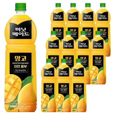 미닛메이드 망고 주스, 12개, 1.5L