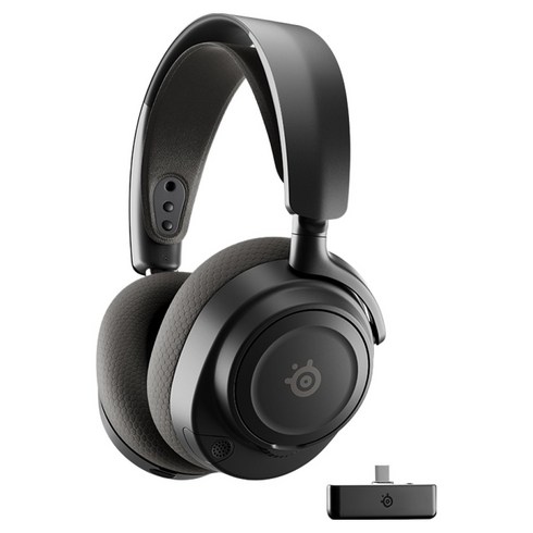 스틸시리즈 Arctis Nova 7X Gen 2 듀얼 무선 게이밍 헤드셋, 61758, BLACK