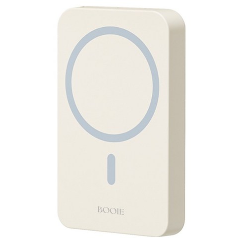 부이 PD 22.5W 대용량 고속충전 일체형 맥세이프 마그네틱 무선 충전 보조배터리 10000mAh 멀티단자, BEIGE, B5PB-04W