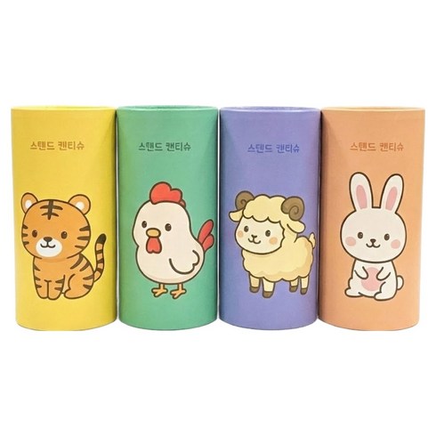 UH홈데코 스탠드 캔티슈 2겹 50p x 4종 세트, 1세트