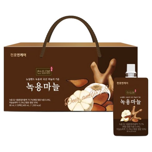천호엔케어 천심본 마늘진액 녹용마늘 30p, 1개, 2.4L